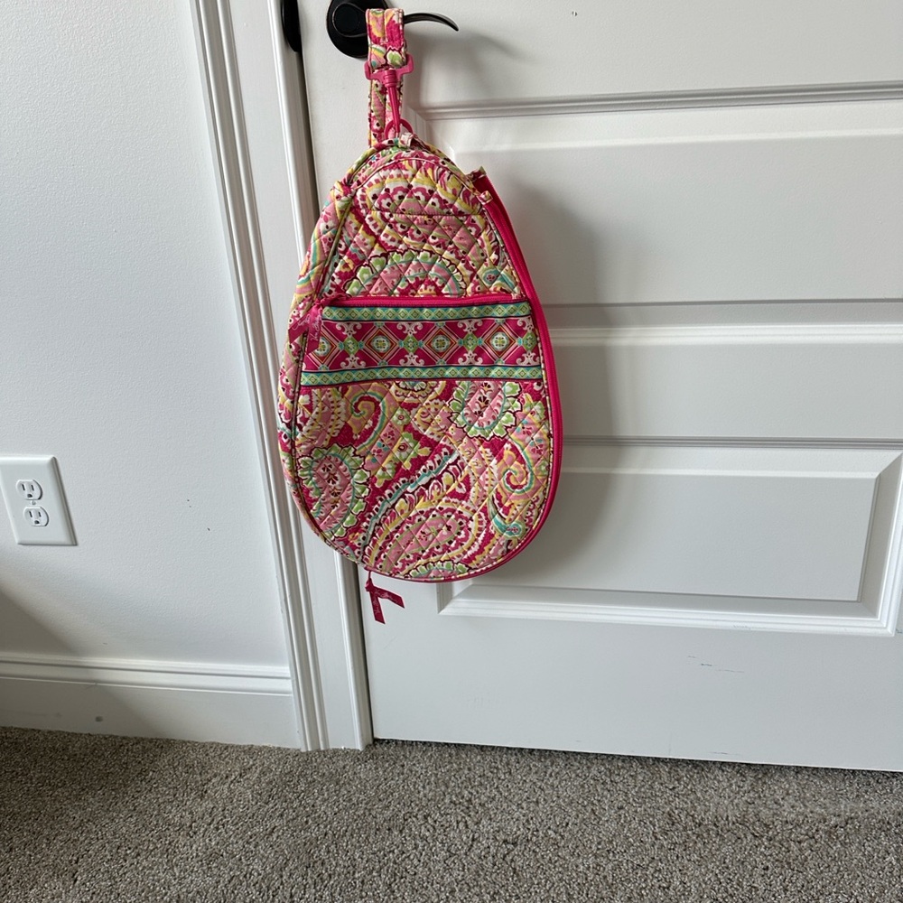 Vera Bradley NWOT Pink Paisley Pattern Tennis Bag